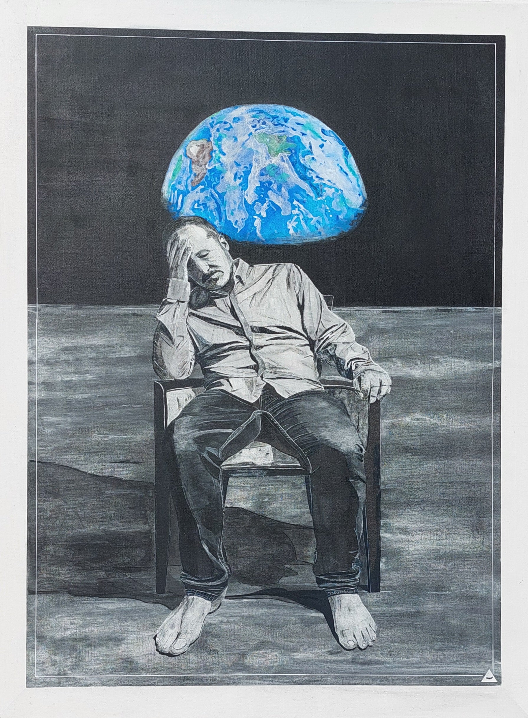 Patrick Gottfried / Godfella_inc - Mann im Mond  #GI925015